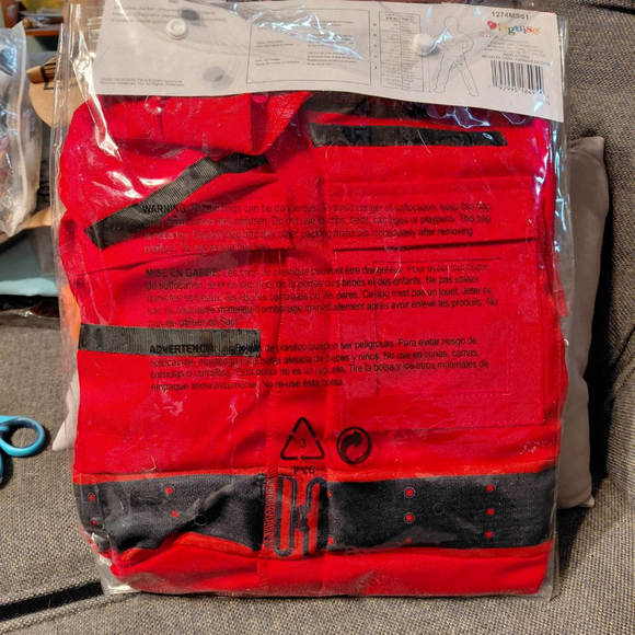 Kids Disguise Ghostbusters Halloween Costume Red Beige - Picture 2 of 2